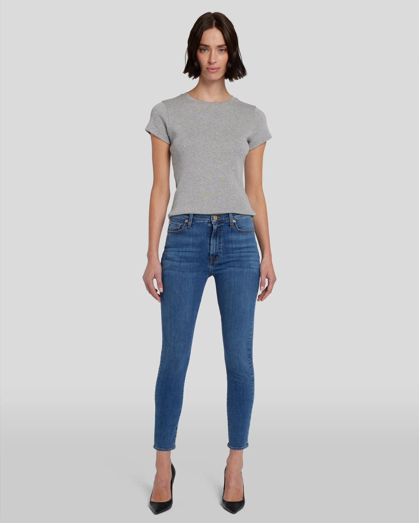 7 For All Mankind High Waist Ankle Skinny In Meisa 3 7 For All Mankind High Waist Ankle Skinny In Meisa
