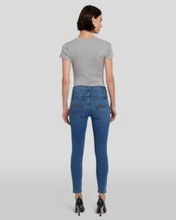 7 For All Mankind High Waist Ankle Skinny In Meisa 11 7 For All Mankind High Waist Ankle Skinny In Meisa -Sleek Fit Style 7U001005 MEI 04