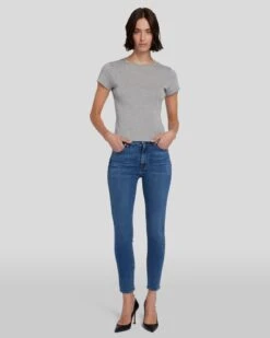 7 For All Mankind High Waist Ankle Skinny In Meisa 12 7 For All Mankind High Waist Ankle Skinny In Meisa -Sleek Fit Style 7U001005 MEI 05