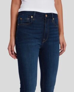 7 For All Mankind Slim Illusion High Waist Ankle Skinny In Tried And True -Sleek Fit Style 7U0011719 TRT 3