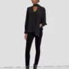 7 For All Mankind Velvet High Waist Ankle Skinny In Black -Sleek Fit Style 7U001V65 BLK 3