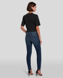 7 For All Mankind B(air) Authentic Denim Ankle Skinny In Fate -Sleek Fit Style 7U004137 ATF 4