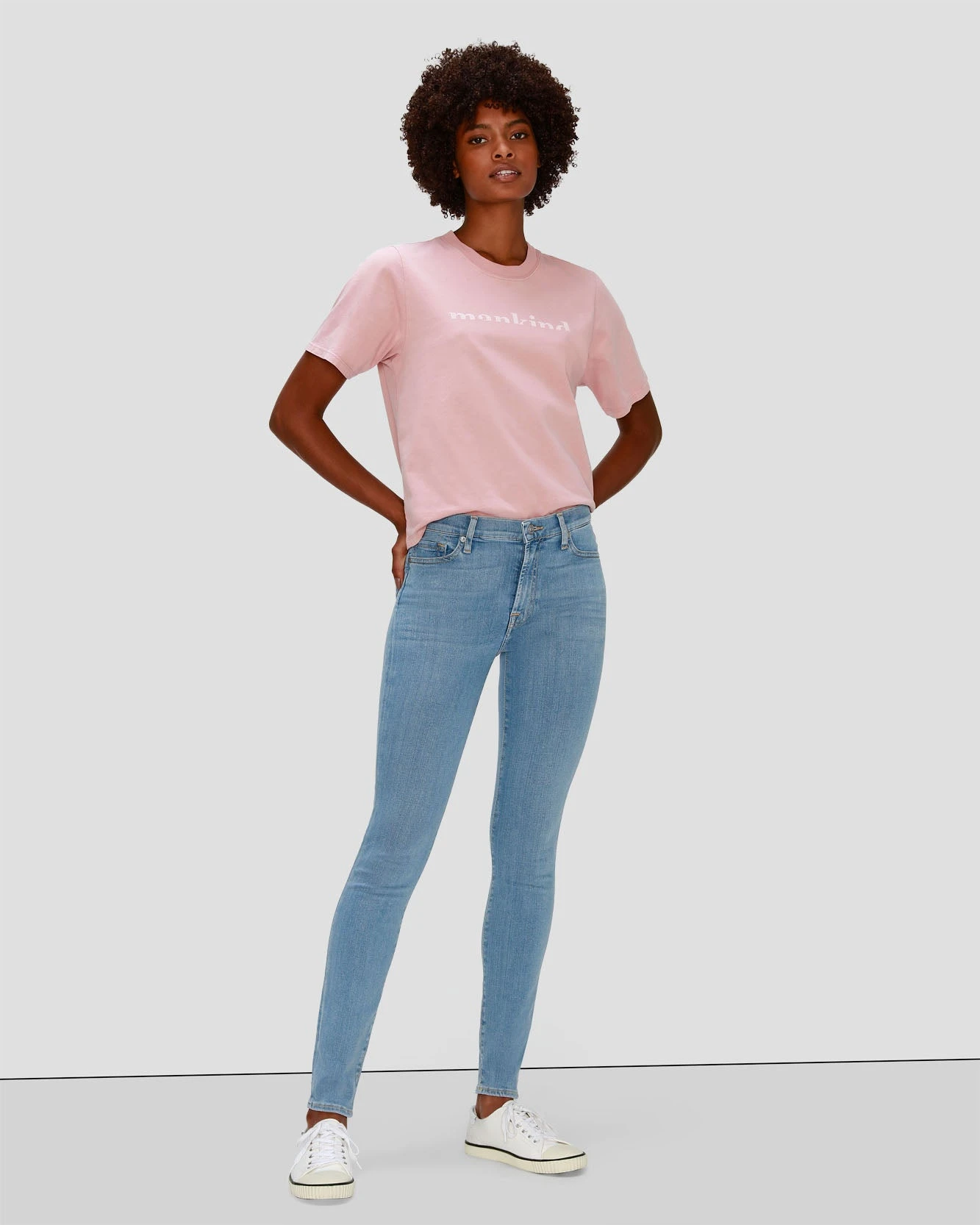 7 For All Mankind Slim Illusion Ankle Skinny In Staple 4 7 For All Mankind Slim Illusion Ankle Skinny In Staple - Image 2