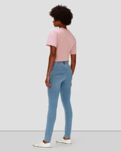 7 For All Mankind Slim Illusion Ankle Skinny In Staple 7 7 For All Mankind Slim Illusion Ankle Skinny In Staple -Sleek Fit Style 7U048A23 STE 5