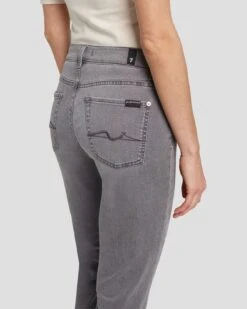 7 For All Mankind Tailorless B(air) Bootcut In Silverlining -Sleek Fit Style 7U073C43 SNG 5