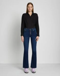 7 For All Mankind B(air) Bootcut Tailorless In Rinsed Indigo