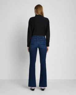 7 For All Mankind B(air) Bootcut Tailorless In Rinsed Indigo -Sleek Fit Style 7U073C44 INR 4