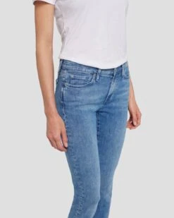 7 For All Mankind Left Hand Roxanne Ankle In Vive -Sleek Fit Style 7U080062 VV1 6