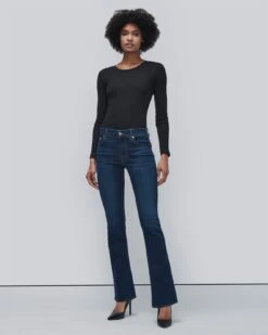 7 For All Mankind B(air) Kimmie Bootcut In Rinsed Indigo