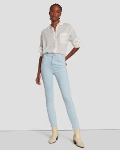 7 For All Mankind No Filter Ultra High Rise Ankle Skinny In Peretti 13 7 For All Mankind No Filter Ultra High Rise Ankle Skinny In Peretti -Sleek Fit Style 7U102650 PE1 6
