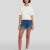 7 For All Mankind Broken Twill Mid Roll Short In Vanity Destroy 1 7 For All Mankind Broken Twill Mid Roll Short In Vanity Destroy -Sleek Fit Style 7U21067 BTL 1