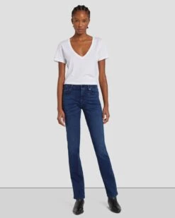7 For All Mankind B(air) Kimmie Straight In Park Avenue 12 7 For All Mankind B(air) Kimmie Straight In Park Avenue -Sleek Fit Style 7U301C45 EPA 1