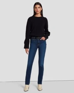 7 For All Mankind Slim Illusion Kimmie Straight In Opulent