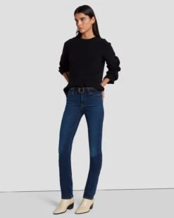 7 For All Mankind Slim Illusion Kimmie Straight In Opulent -Sleek Fit Style 7U301U58 ONT 6