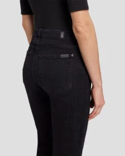 7 For All Mankind Kimmie Bootcut In Black Rose -Sleek Fit Style 7U302216 BRS 5