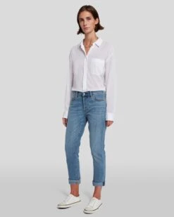 7 For All Mankind Broken Twill Josefina In Bright Light -Sleek Fit Style 7U303067 BTL 6