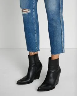 7 For All Mankind Luxe Vintage High Waist Cropped Straight In Lyme 8 7 For All Mankind Luxe Vintage High Waist Cropped Straight In Lyme -Sleek Fit Style 7U305720 LY4 3