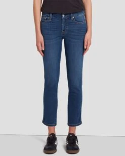 7 For All Mankind B(air) Kimmie Cropped Straight In Duchess -Sleek Fit Style 7U306C44 DUC 0886 F