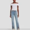 7 For All Mankind Broken Twill Kimmie Straight In De Ville -Sleek Fit Style 7U343067 DVL 1