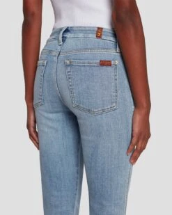 7 For All Mankind Broken Twill Kimmie Straight In De Ville -Sleek Fit Style 7U343067 DVL 5
