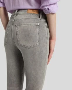 7 For All Mankind Luxe Vintage High Waist Slim Kick In Imprint -Sleek Fit Style 7U352711 IM2 5