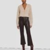 7 For All Mankind High Waist Slim Kick In Coated Chocolate 2 7 For All Mankind High Waist Slim Kick In Coated Chocolate -Sleek Fit Style 7U352752 CHO 1