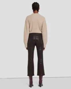 7 For All Mankind High Waist Slim Kick In Coated Chocolate 11 7 For All Mankind High Waist Slim Kick In Coated Chocolate -Sleek Fit Style 7U352752 CHO 4