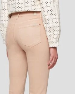 7 For All Mankind High Waist Slim Kick In Coated Camel 12 7 For All Mankind High Waist Slim Kick In Coated Camel -Sleek Fit Style 7U352752 KML 5
