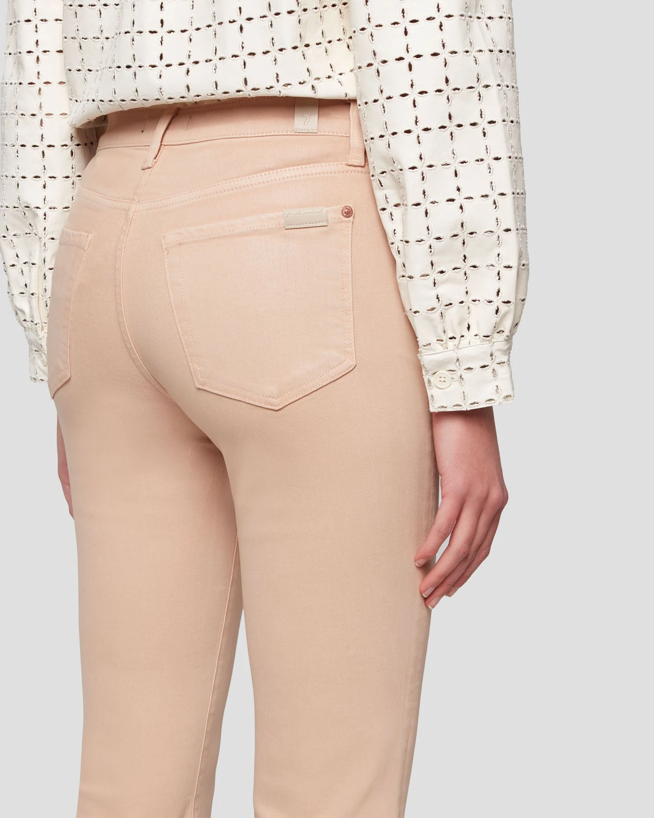 7 For All Mankind High Waist Slim Kick In Coated Camel 7 7 For All Mankind High Waist Slim Kick In Coated Camel - Image 5