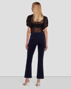 7 For All Mankind Velvet High Waist Slim Kick In Ink 11 7 For All Mankind Velvet High Waist Slim Kick In Ink -Sleek Fit Style 7U352V65 INC 4