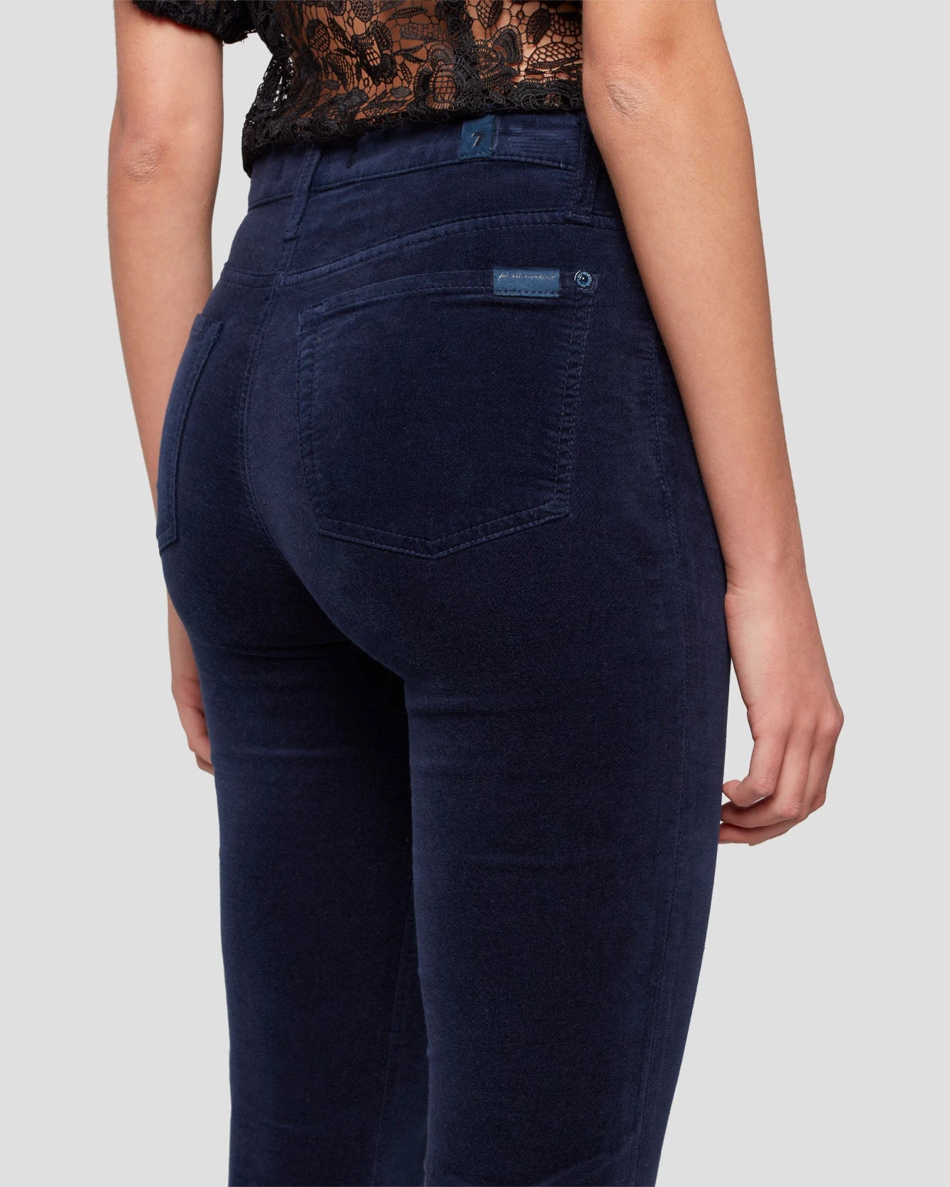 7 For All Mankind Velvet High Waist Slim Kick In Ink 7 7 For All Mankind Velvet High Waist Slim Kick In Ink - Image 5