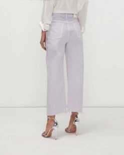 7 For All Mankind Easy Straight Ankle With Cut Hem In Lavender -Sleek Fit Style 7U408795 LAV 04