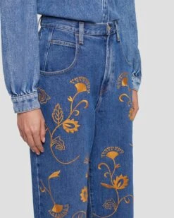 7 For All Mankind The Jennifer 90s Baggy Jean In Explorer -Sleek Fit Style 7U422C10 EP1 3