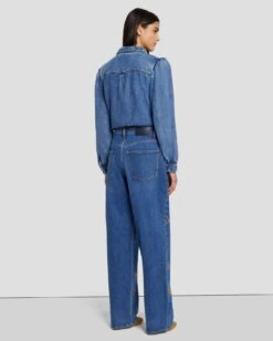 7 For All Mankind The Jennifer 90s Baggy Jean In Explorer -Sleek Fit Style 7U422C10 EP1 4