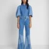 7 For All Mankind Easy Flare In Star Patchwork -Sleek Fit Style 7U428555 BFS 1