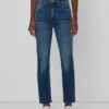 7 For All Mankind Beauty Denim Easy Slim Cropped In Pinyon -Sleek Fit Style 7U431478 PYN 01