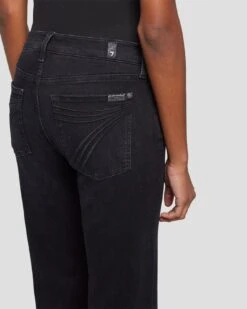 7 For All Mankind Tailorless Dojo In Black Rose -Sleek Fit Style 7U452216 BRS 5