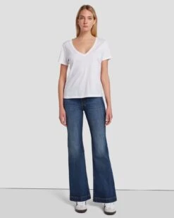7 For All Mankind Tailorless Dojo In Nolita Dark -Sleek Fit Style 7U45244A NTD 6