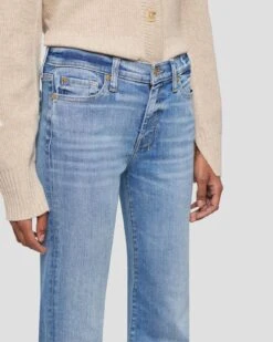 7 For All Mankind Tailorless Dojo In Tribeca Light -Sleek Fit Style 7U45244A TLG 3