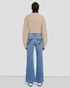 7 For All Mankind Tailorless Dojo In Tribeca Light -Sleek Fit Style 7U45244A TLG 4