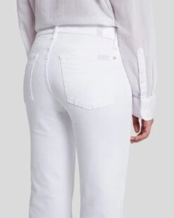 7 For All Mankind Slim Illusion Tailorless Dojo In Luxe White -Sleek Fit Style 7U470399 SMW 5