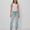 7 For All Mankind Left Hand Slim Kick In Rosemary -Sleek Fit Style 7U500062 RO1 01