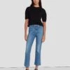 7 For All Mankind Slim Illusion High Waist Slim Kick In Within -Sleek Fit Style 7U500C12 WTI 1