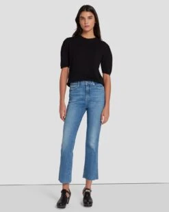 7 For All Mankind Slim Illusion High Waist Slim Kick In Within