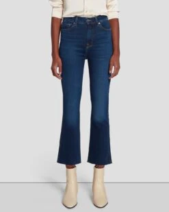 7 For All Mankind Slim Illusion High Waist Slim Kick In Opulent -Sleek Fit Style 7U500U58 ON1 2