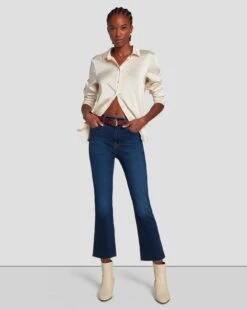 7 For All Mankind Slim Illusion High Waist Slim Kick In Opulent -Sleek Fit Style 7U500U58 ON1 6