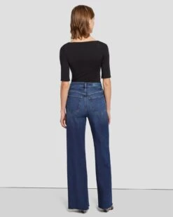 7 For All Mankind Luxe Vintage Ultra High Rise Jo In Deep Soul -Sleek Fit Style 7U520A91 DS5 4