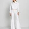 7 For All Mankind Low Rise Flare In Brilliant White 1 7 For All Mankind Low Rise Flare In Brilliant White -Sleek Fit Style 7U522672 BW4 1