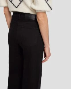 7 For All Mankind Modern Dojo In Black -Sleek Fit Style 7U533189 BLK 6