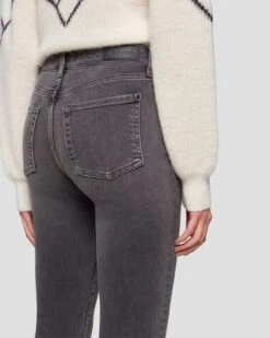 7 For All Mankind Luxe Vintage High Waist Slim Kick In Courage -Sleek Fit Style 7U534C32 CO7 5